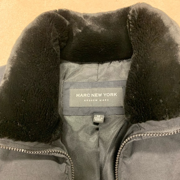 Andrew Marc (Marc New York) charcoal black down jacket. Size Medium - Picture 4 of 5